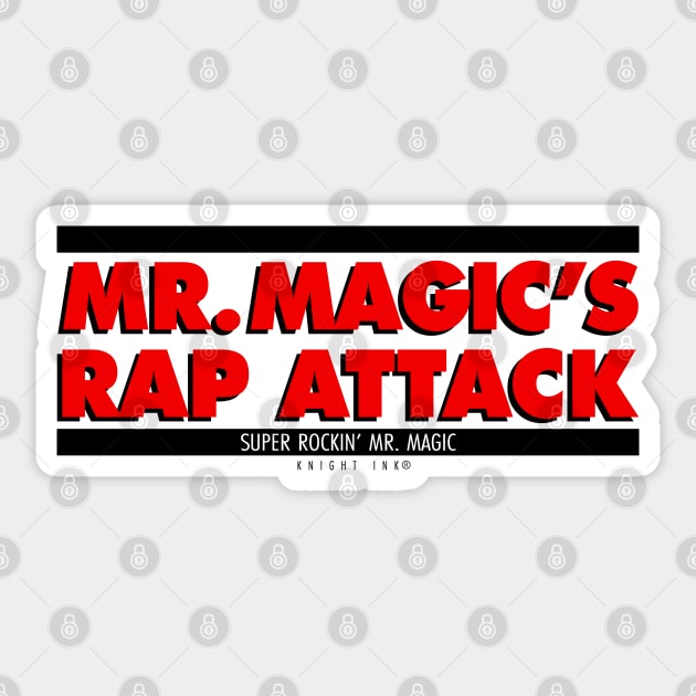 MR MAGICS RAP ATTACK Sticker by undergroundART